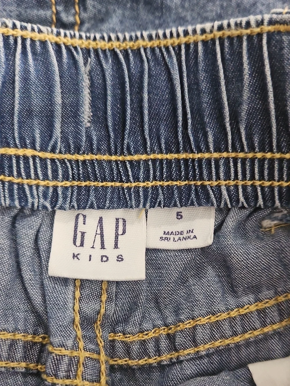 Gap Denim Jogger Shorts with Drawstring - Blue Boy Size 5